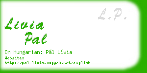 livia pal business card