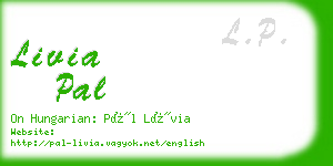 livia pal business card